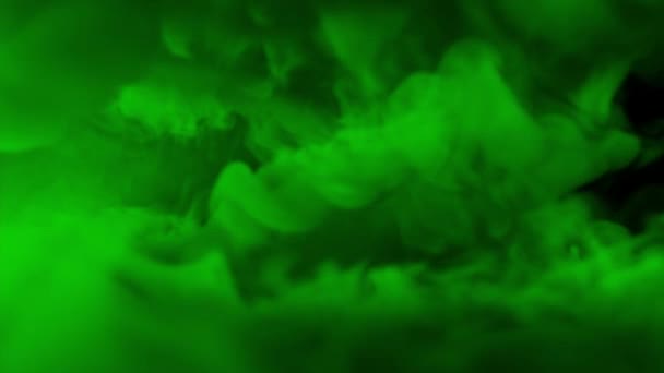 Abstract Green Smoke — Stock Video