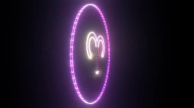 Zodyak İşareti Koç burcunun 3D animasyonu 