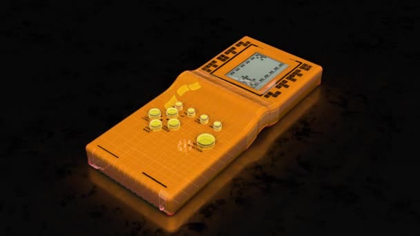 Animering Retro Brick Game Console — Stockvideo