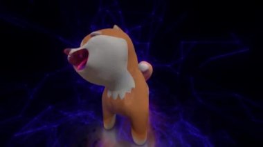 Shiba Inu Token Maskotunun 3D animasyonu