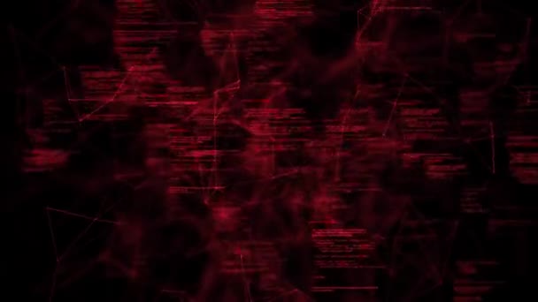 Czerwony Kod Cyfrowy Wysokiej Jakości Materiał — Wideo stockowe