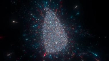 Sri Lanka 'nın soyut haritası. Yüksek kalite 4k görüntü