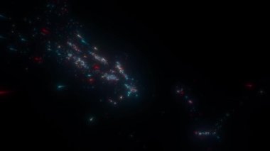 Solomon Adaları 'nın soyut haritası. Yüksek kalite 4k görüntü