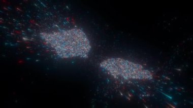 Samoa 'nın soyut haritası. Yüksek kalite 4k görüntü