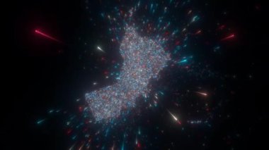 Umman 'ın soyut haritası. Yüksek kalite 4k görüntü