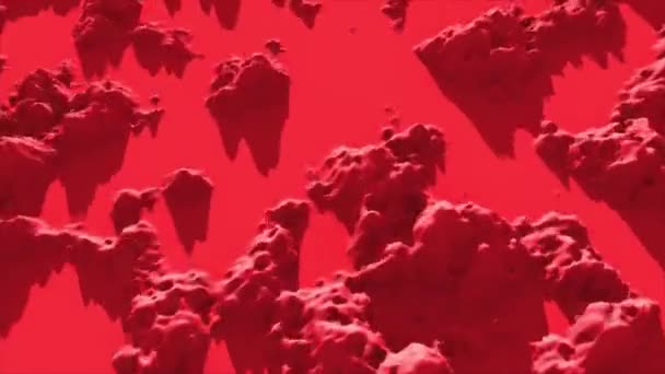 Czerwone Góry Abstrakcyjne Wysokiej Jakości Materiał — Wideo stockowe