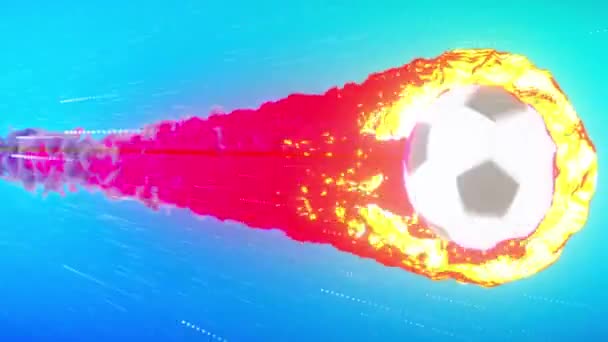 Anime Soccer Ball Rekaman Berkualitas Tinggi — Stok Video