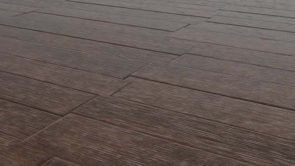 Drewniana Podłoga Wysokiej Jakości Materiał — Wideo stockowe