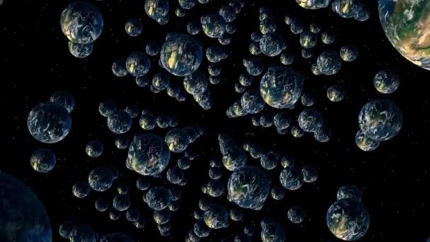 Paralel Evrenler Paralel Dünya Dünyaları Yüksek Kalite Görüntü — Stok video