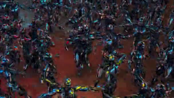 Dancing Robot Army Imagini Înaltă Calitate — Videoclip de stoc