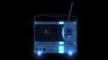 Antika radyo 4K. Yüksek kalite 4k görüntü