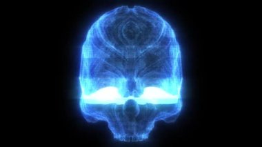 Abstract Skull Vj Loop 4k. High quality 4k footage