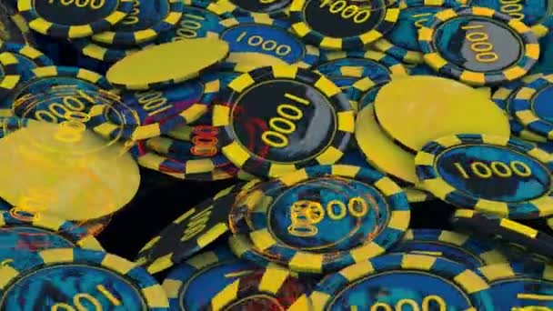 Casino Chips Filmati Alta Qualità — Video Stock