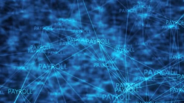 Plexus Network Connection Payroll Blue Futuristic Network Connection Lines High — Video Stock
