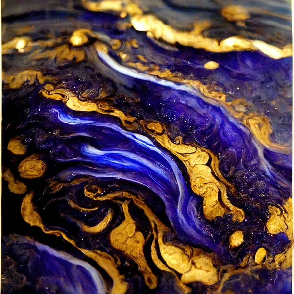 Luxury abstract fluid art painting in alcohol ink technique. High quality 3d illustration