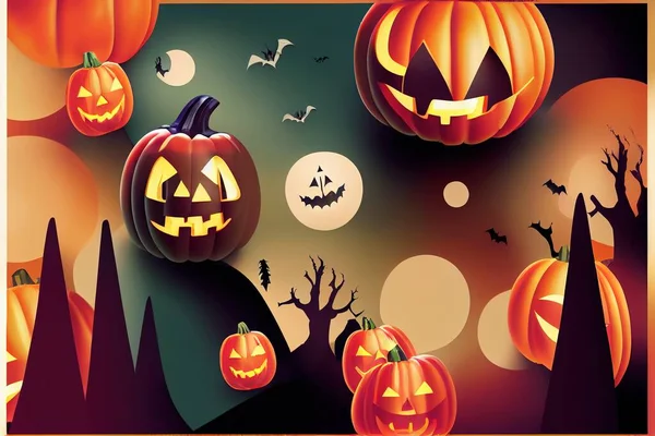 Halloween background design with product display cylindrical shape and Festive Elements Halloween.