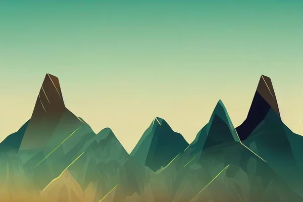 Mountain ranges, background, minimalism 2d illustration 2d style