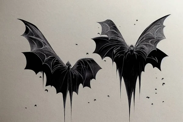 Dark Halloween bats, 2d image