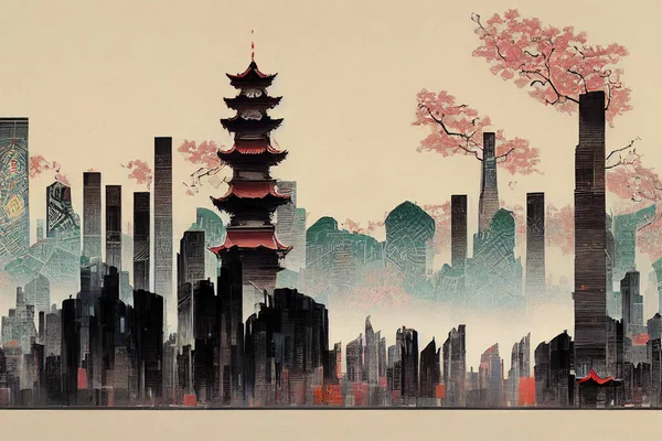 Beijing. High quality 2d illustration