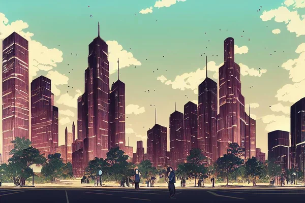 City Planning Aides ,Anime style illustration V2 High quality 2d illustration