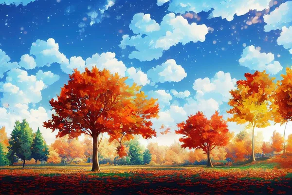 Autumn Anime Scenery HD wallpaper  Pxfuel