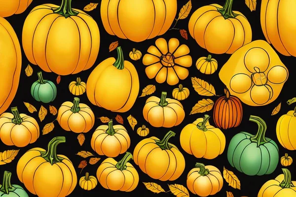 Cartoon pumpkin icon. Orange and yellow autumn pumpkin. Large gourd vegetable. Farm harvest vegetable fresh and tasty