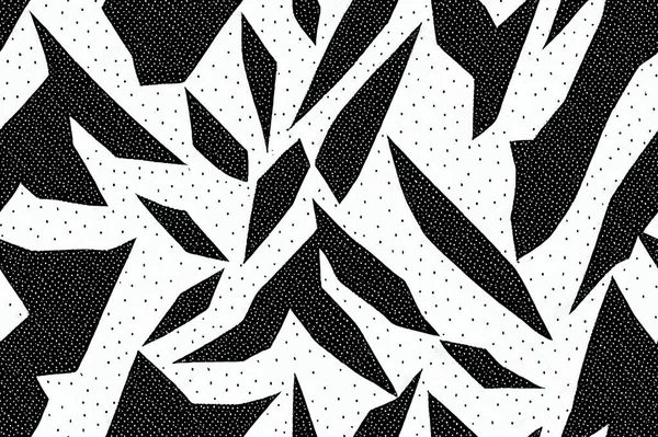 Hipster black and white polka dot pattern. irregular abstract texture with random hand drawn spots.