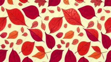 Sevimli sonbahar kusursuz döngüsüz animasyon ve arkaplan