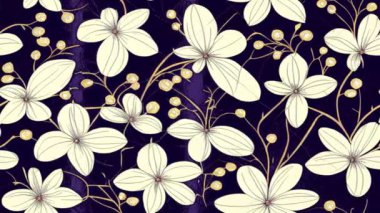 koyu arkaplan çiçeği animasyonu kusursuz döngü