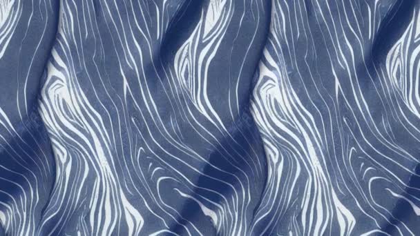 Tie Dye Seamless Looping Animation Hand Drawn Shibori Print Stripes — Stock Video