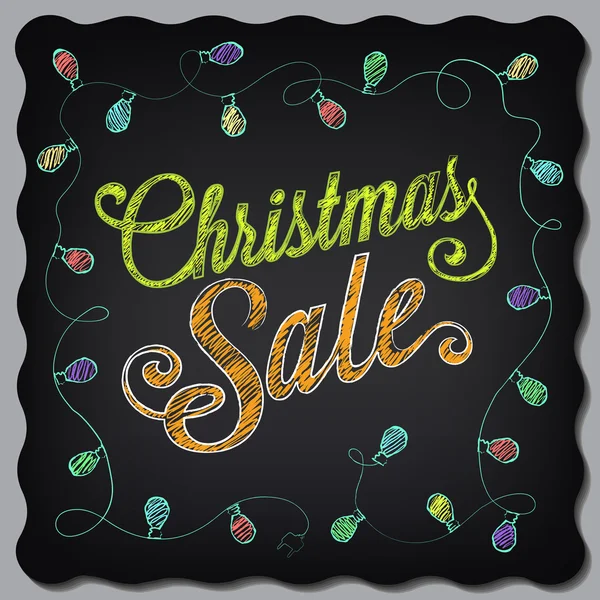 Christmas sale design template — Stock Vector