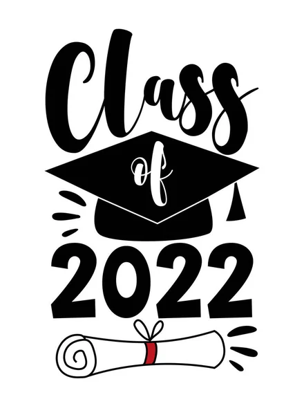 Τάξη Του 2022 Πρότυπο Για Σχεδιασμό Αποφοίτησης Κόμμα Γυμνάσιο Κολέγιο — Διανυσματικό Αρχείο