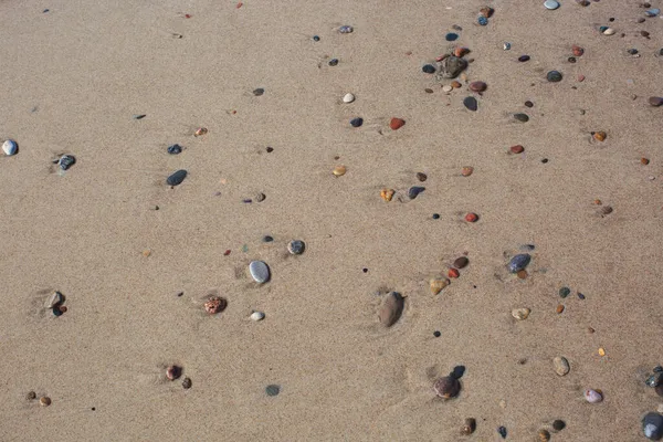 Песок Различные Камни Качестве Фона — стоковое фото