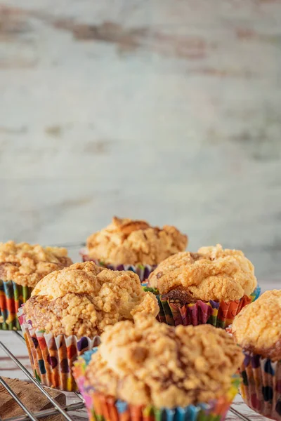 Délicieux Cupcakes Faits Maison Muffins Aux Myrtilles Mûres Aliments Faits — Photo