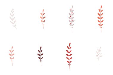 Renkli minimalist dal koleksiyonu Sevgililer Günü için harika, 8 Mart