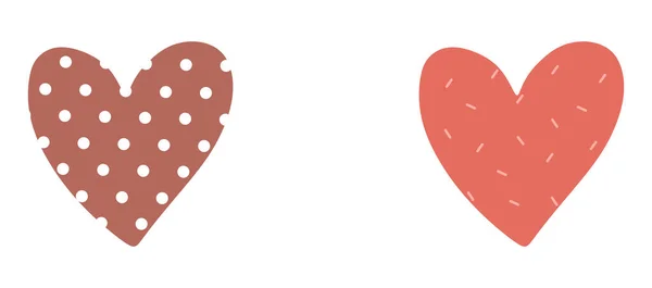 Herz verziert mit Kreisen ideal für Valentinstag, 8. März, Hochzeit — Stockvektor