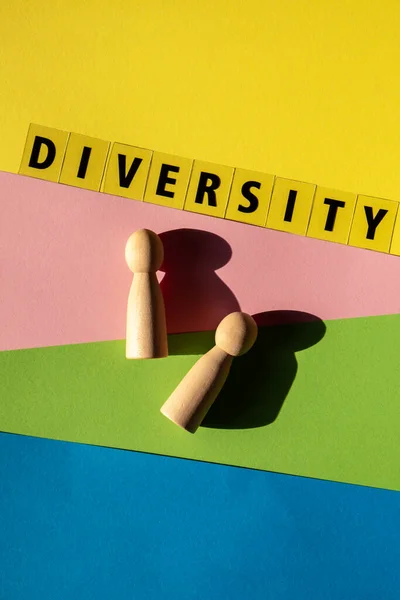 Üzenet Diversity Motivációs Szavak Idézetek Koncepció Színes Háttér Minimalista Kreatív — Stock Fotó