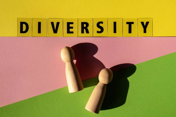 Üzenet Diversity Motivációs Szavak Idézetek Koncepció Színes Háttér Minimalista Kreatív — Stock Fotó