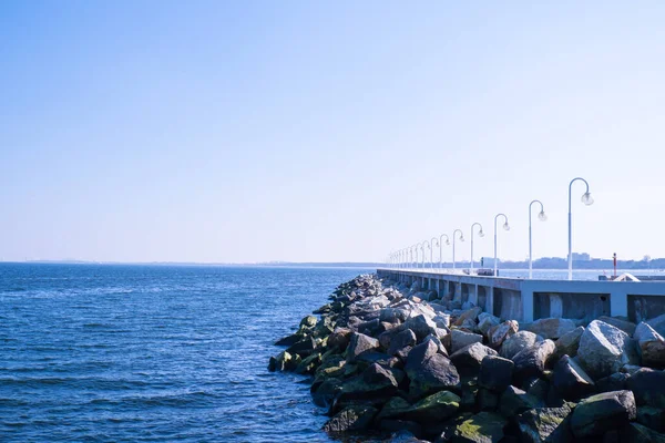 Die Seebrücke Von Sopot Der Stadt Sopot Der Ostsee Die — Stockfoto