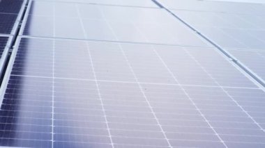 New ecologic house with solar panels Alternative to conventional energy. The battery is charged from a solar cell Advertisement Green energy Sustainable life Renewable alternative energy 