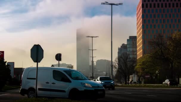 Gdansk Pologne Mai 2022 Time Lapse Scène Des Transports Publics — Video