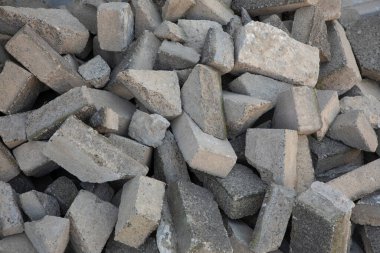 Yere atılan beton bölümlerin arka planı ve dokusu