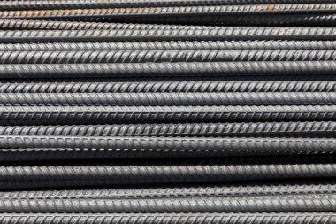 background and texture of rod or industrial steel for construction