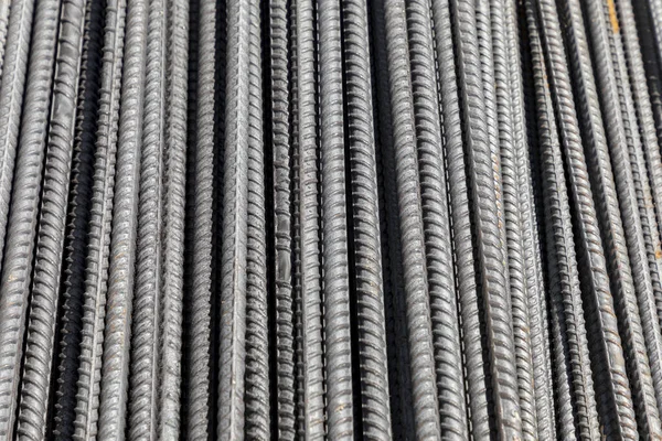 Background and texture of rod or industrial steel for construction — Stock Fotó