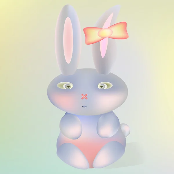 Hase baby niedlich cartoon figur kaninchen tier illustration oster urlaub im vektor — Stockvektor