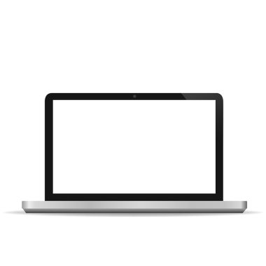 bilgisayar teknoloji laptop ekran yeni dijital teknoloji tasarım vektör beyaz zemin üzerine