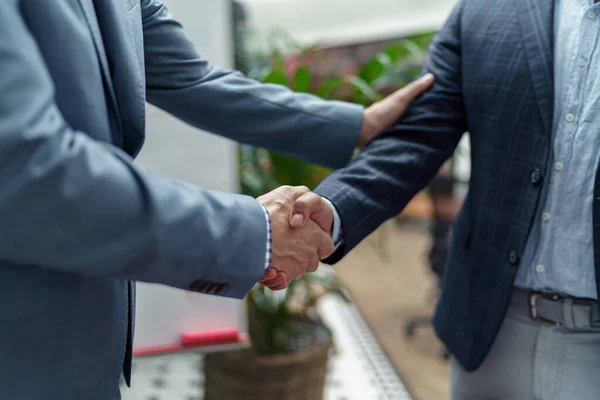 Business Male Partnership Handshake Successful Deal Meeting — Stockfoto