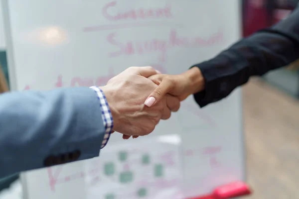 Business Male Partnership Handshake Successful Deal Meeting — Stockfoto