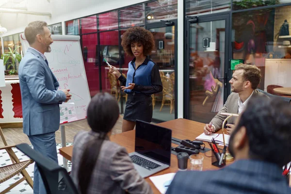 Group Business People Partners Set Team Meeting Modern Office Teamwork — Photo