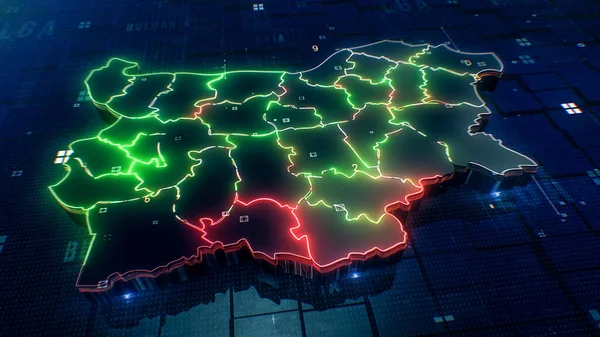 Bulgaristan dijital 4k haritası 